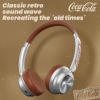 Volkano Coca-Cola T26 Retro Görsel Serisi Bluetooth Kulaklık - Kahverengi
