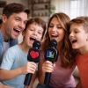 Doppler Tetris Karaoke Mikrofonu Ledli Ses Değiştirme Özellikli Işıklı Yeni