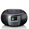 LENCO SCD-860BK - Taşınabilir DAB+/FM Radyo, Bluetooth®, CD Çalar ve Geniş LCD Renkli Ekran - Siyah